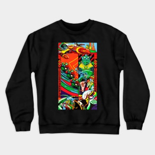 Scramble cabinet art Crewneck Sweatshirt